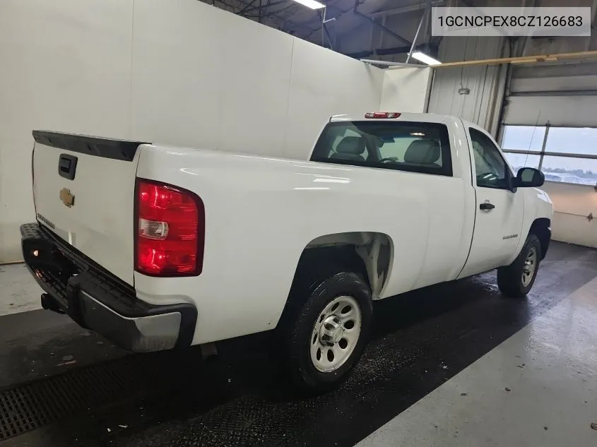 2012 Chevrolet Silverado 1500 Work Truck VIN: 1GCNCPEX8CZ126683 Lot: 40538577