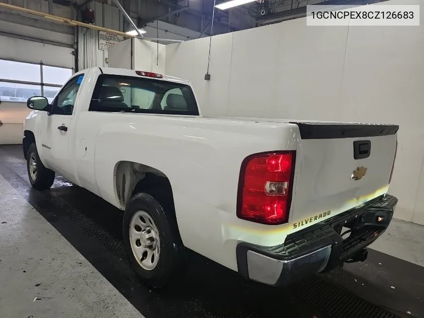 2012 Chevrolet Silverado 1500 Work Truck VIN: 1GCNCPEX8CZ126683 Lot: 40538577