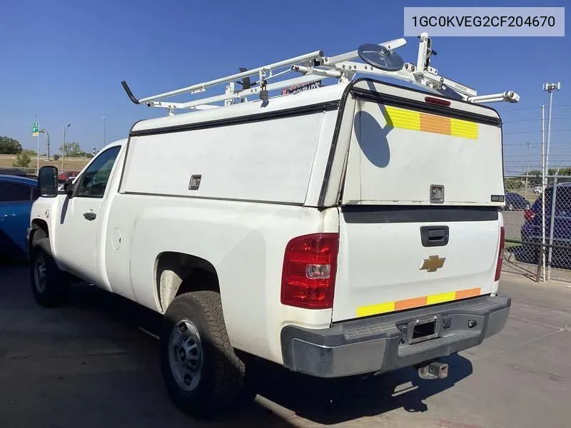 2012 Chevrolet Silverado K2500 Heavy Duty VIN: 1GC0KVEG2CF204670 Lot: 40544922