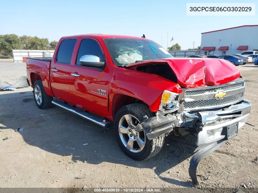 2012 Chevrolet Silverado 1500 Lt VIN: 3GCPCSE06CG302029 Lot: 40549639