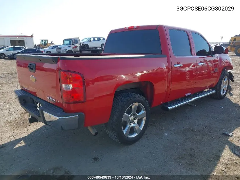 3GCPCSE06CG302029 2012 Chevrolet Silverado 1500 Lt