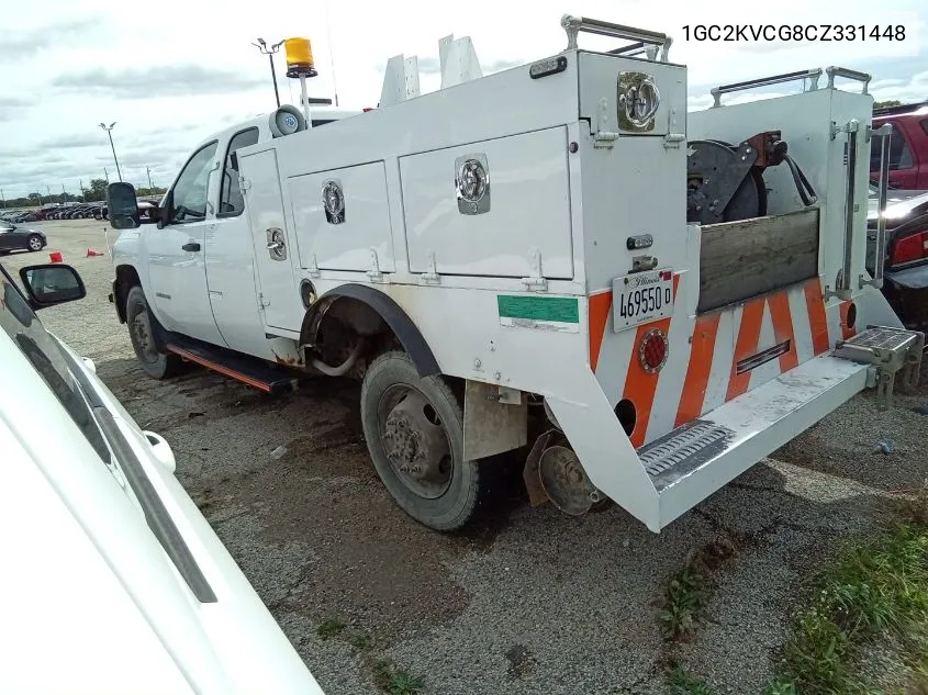 1GC2KVCG8CZ331448 2012 Chevrolet Silverado 2500Hd Work Truck