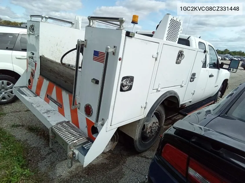 1GC2KVCG8CZ331448 2012 Chevrolet Silverado 2500Hd Work Truck