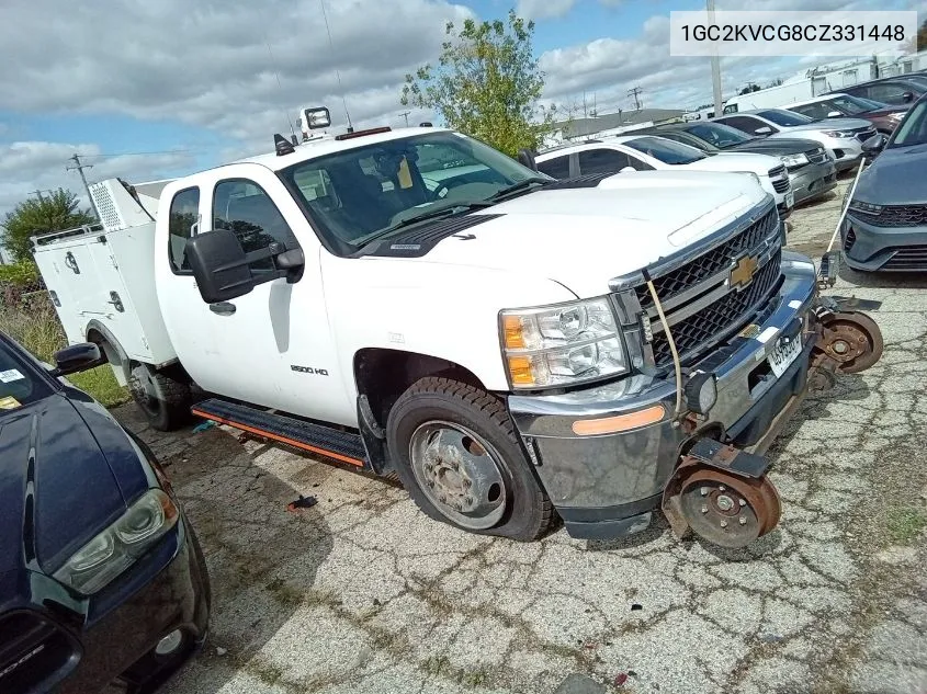 1GC2KVCG8CZ331448 2012 Chevrolet Silverado 2500Hd Work Truck