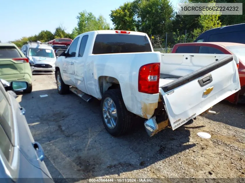 2012 Chevrolet Silverado C1500 Lt VIN: 1GCRCSE06CZ224232 Lot: 40564446