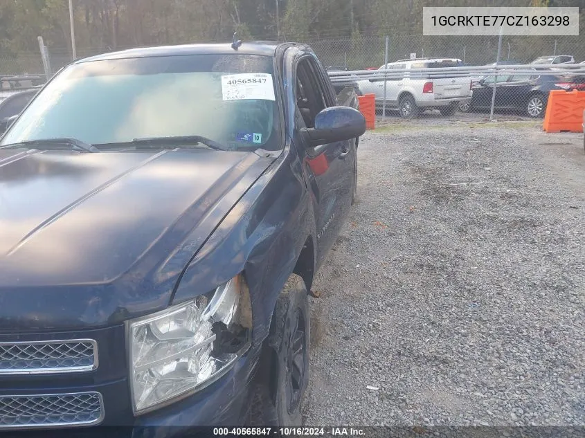 2012 Chevrolet Silverado 1500 Ltz VIN: 1GCRKTE77CZ163298 Lot: 40565847