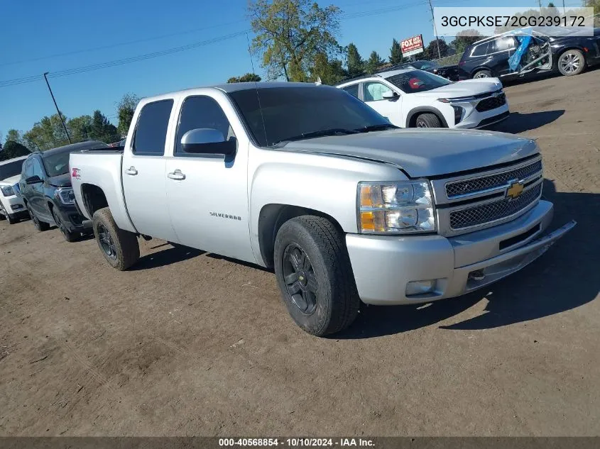 2012 Chevrolet Silverado 1500 Lt VIN: 3GCPKSE72CG239172 Lot: 40568854