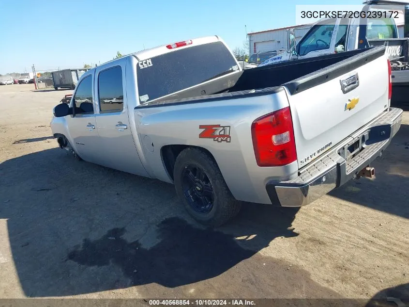 2012 Chevrolet Silverado 1500 Lt VIN: 3GCPKSE72CG239172 Lot: 40568854