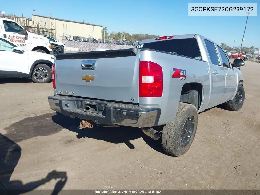 2012 Chevrolet Silverado 1500 Lt VIN: 3GCPKSE72CG239172 Lot: 40568854