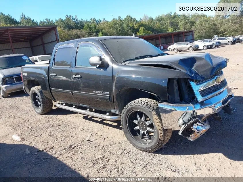 2012 Chevrolet Silverado 1500 Lt VIN: 3GCUKSE23CG201702 Lot: 40571853