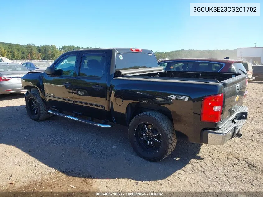 2012 Chevrolet Silverado 1500 Lt VIN: 3GCUKSE23CG201702 Lot: 40571853