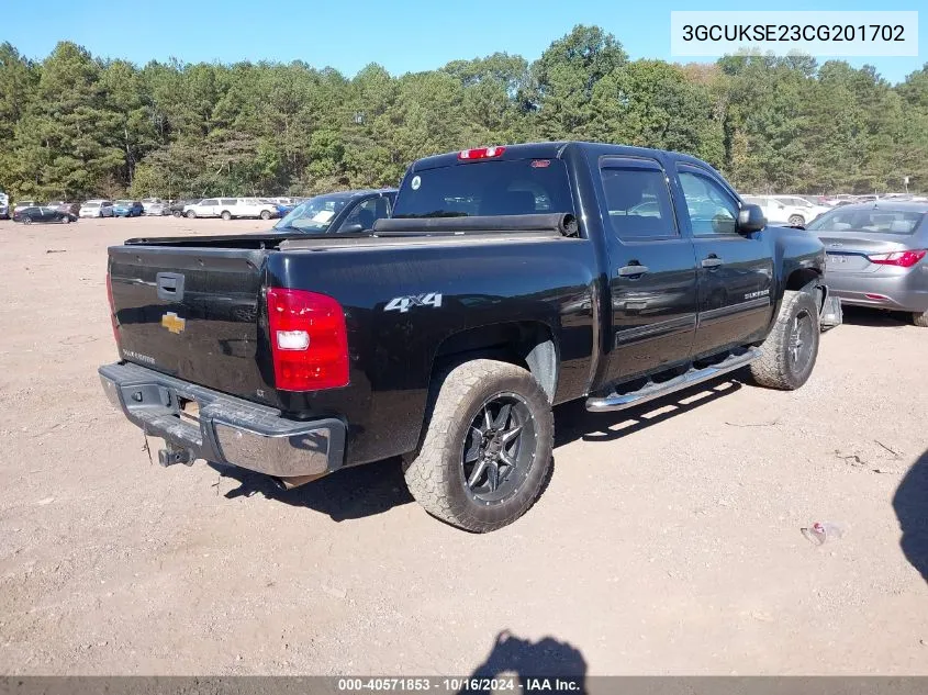 2012 Chevrolet Silverado 1500 Lt VIN: 3GCUKSE23CG201702 Lot: 40571853