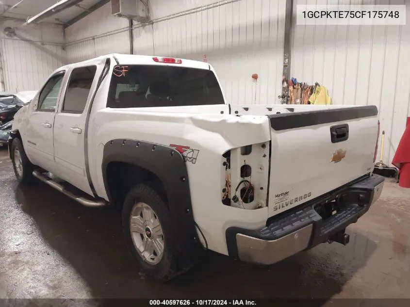 1GCPKTE75CF175748 2012 Chevrolet Silverado 1500 Ltz