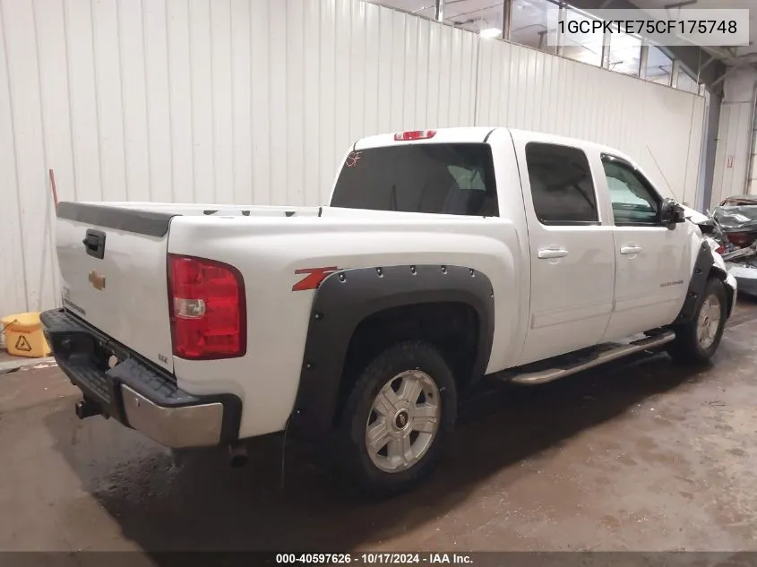 1GCPKTE75CF175748 2012 Chevrolet Silverado 1500 Ltz