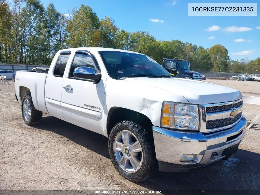 2012 Chevrolet Silverado 1500 Lt VIN: 1GCRKSE77CZ231335 Lot: 40609131