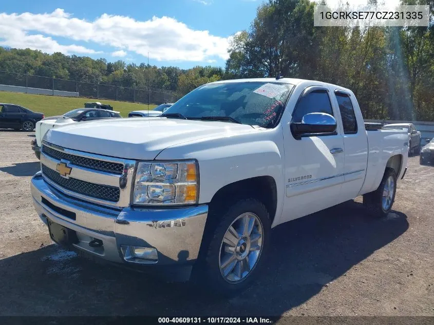 2012 Chevrolet Silverado 1500 Lt VIN: 1GCRKSE77CZ231335 Lot: 40609131