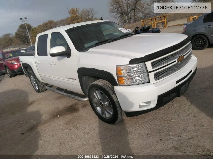 2012 Chevrolet Silverado 1500 Ltz VIN: 1GCPKTE71CF112775 Lot: 40633423