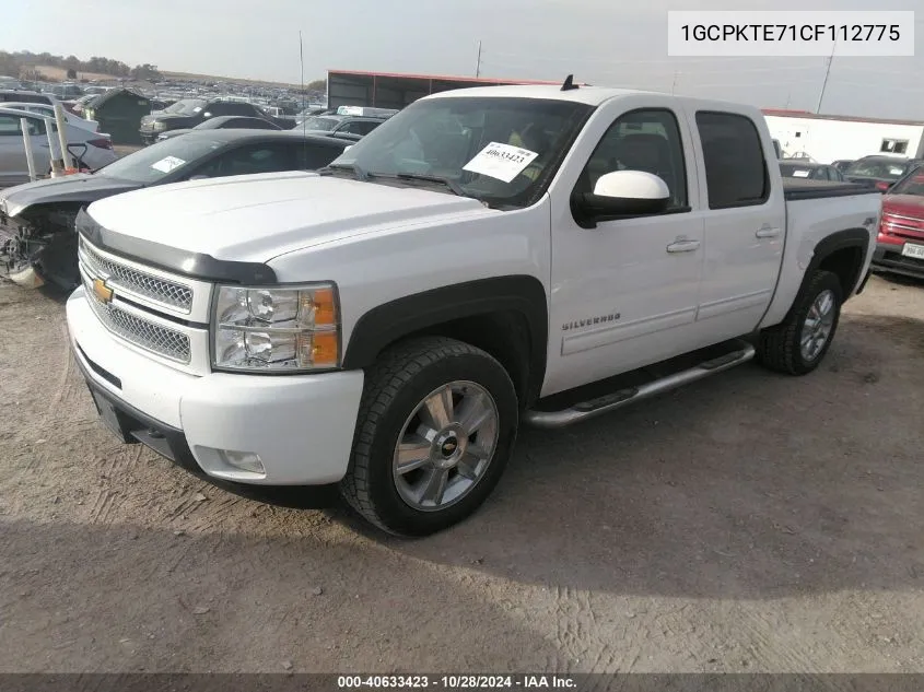 2012 Chevrolet Silverado 1500 Ltz VIN: 1GCPKTE71CF112775 Lot: 40633423