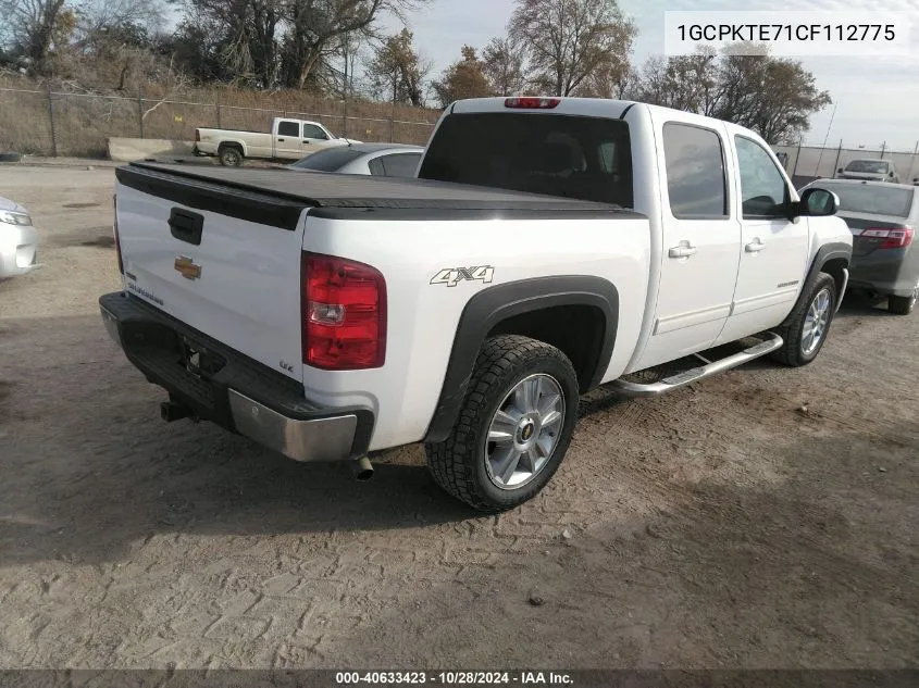 2012 Chevrolet Silverado 1500 Ltz VIN: 1GCPKTE71CF112775 Lot: 40633423