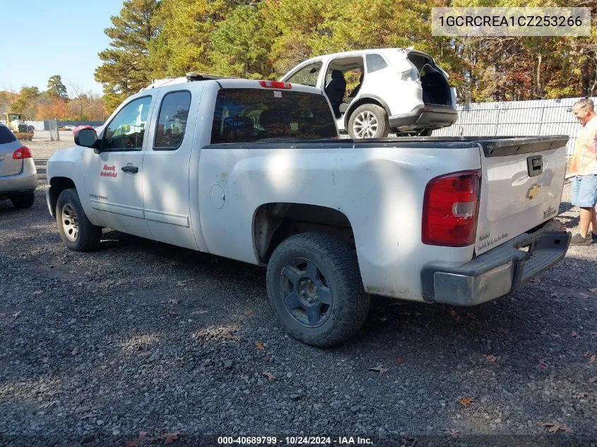 2012 Chevrolet Silverado 1500 Ls VIN: 1GCRCREA1CZ253266 Lot: 40689799