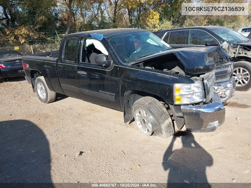 2012 Chevrolet Silverado 1500 Lt VIN: 1GCRKSE79CZ136839 Lot: 40692767