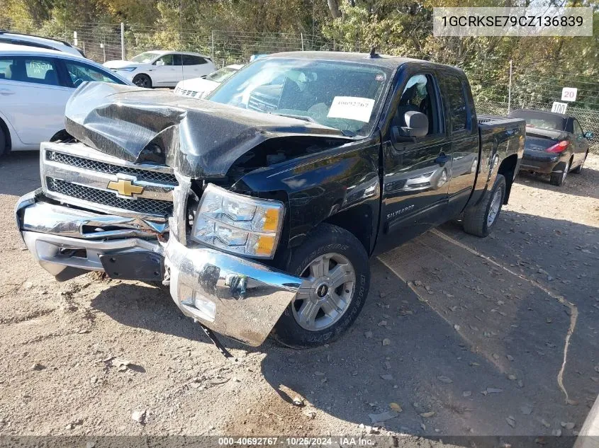 2012 Chevrolet Silverado 1500 Lt VIN: 1GCRKSE79CZ136839 Lot: 40692767