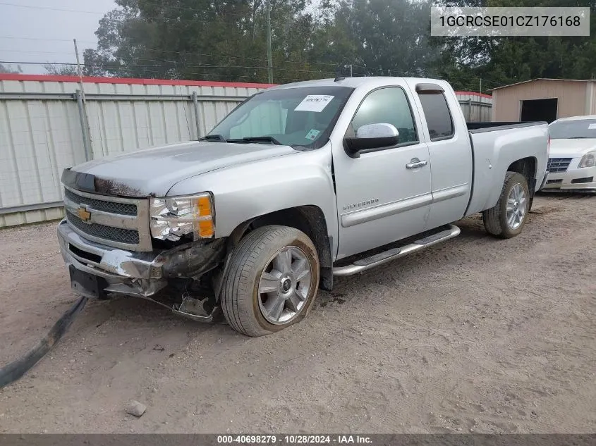 2012 Chevrolet Silverado 1500 Lt VIN: 1GCRCSE01CZ176168 Lot: 40698279