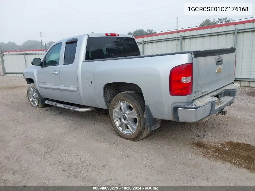 2012 Chevrolet Silverado 1500 Lt VIN: 1GCRCSE01CZ176168 Lot: 40698279