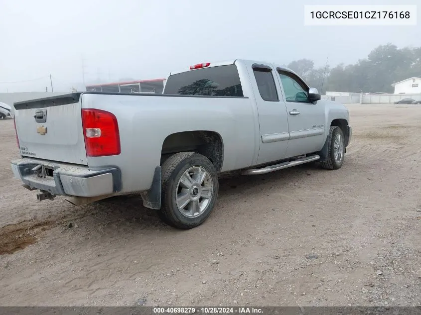 2012 Chevrolet Silverado 1500 Lt VIN: 1GCRCSE01CZ176168 Lot: 40698279