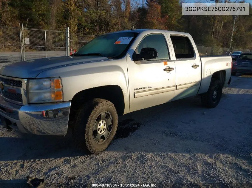 2012 Chevrolet Silverado 1500 Lt VIN: 3GCPKSE76CG276791 Lot: 40718934