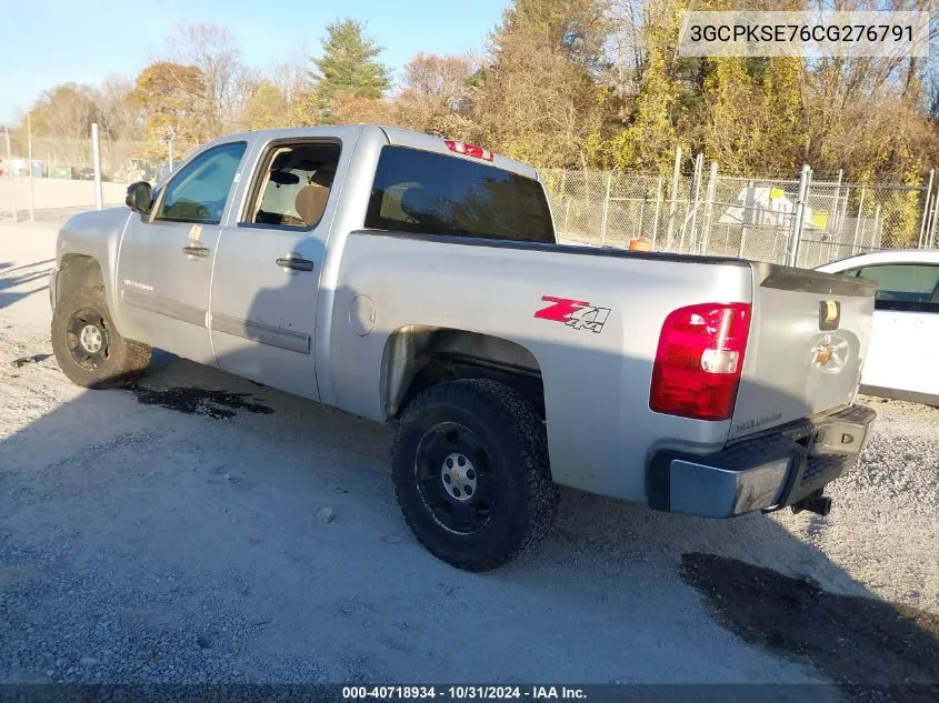 2012 Chevrolet Silverado 1500 Lt VIN: 3GCPKSE76CG276791 Lot: 40718934