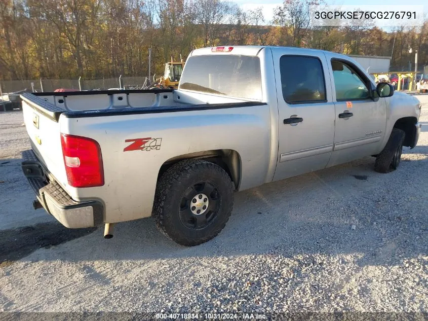 2012 Chevrolet Silverado 1500 Lt VIN: 3GCPKSE76CG276791 Lot: 40718934