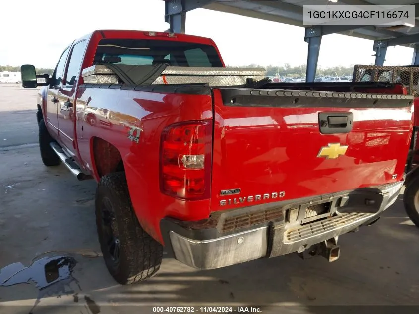 2012 Chevrolet Silverado K2500 Heavy Duty Lt VIN: 1GC1KXCG4CF116674 Lot: 40752782