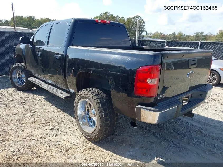 2012 Chevrolet Silverado 1500 Lt VIN: 3GCPKSE74CG162465 Lot: 40755030