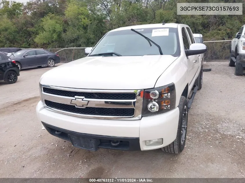 2012 Chevrolet Silverado 1500 Lt VIN: 3GCPKSE73CG157693 Lot: 40763312