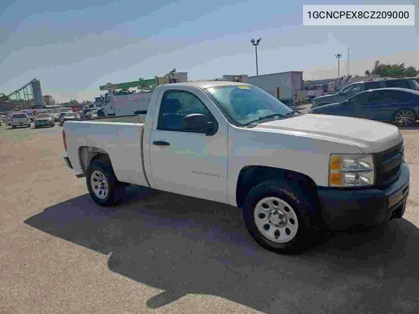 2012 Chevrolet Silverado 1500 Work Truck VIN: 1GCNCPEX8CZ209000 Lot: 40778662