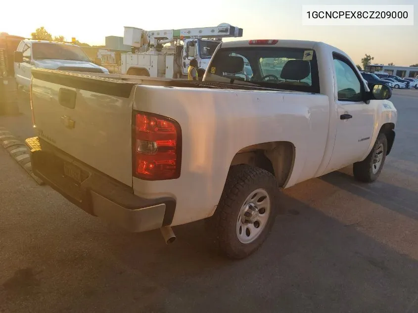 2012 Chevrolet Silverado 1500 Work Truck VIN: 1GCNCPEX8CZ209000 Lot: 40778662