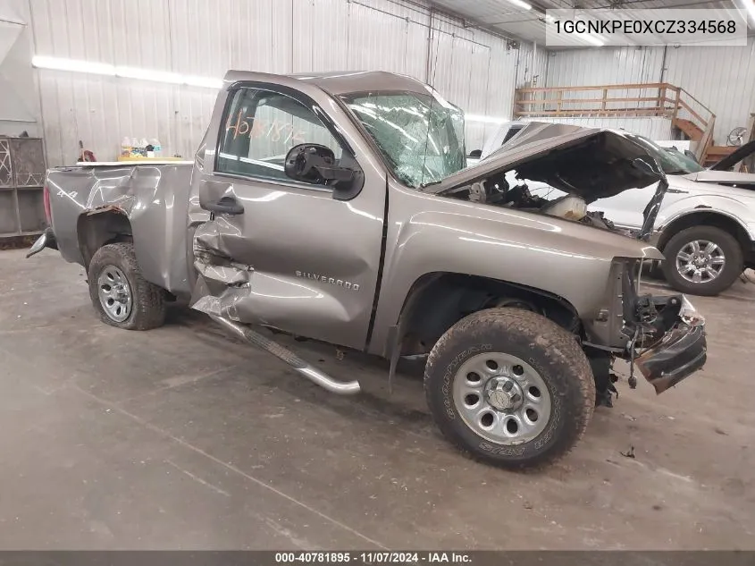 2012 Chevrolet Silverado 1500 Work Truck VIN: 1GCNKPE0XCZ334568 Lot: 40781895