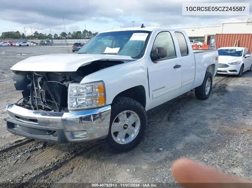 2012 Chevrolet Silverado 1500 Lt VIN: 1GCRCSE05CZ245587 Lot: 40792913