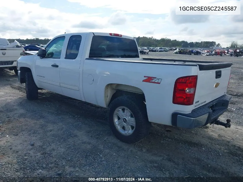 2012 Chevrolet Silverado 1500 Lt VIN: 1GCRCSE05CZ245587 Lot: 40792913