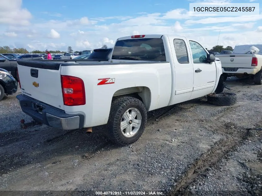 2012 Chevrolet Silverado 1500 Lt VIN: 1GCRCSE05CZ245587 Lot: 40792913