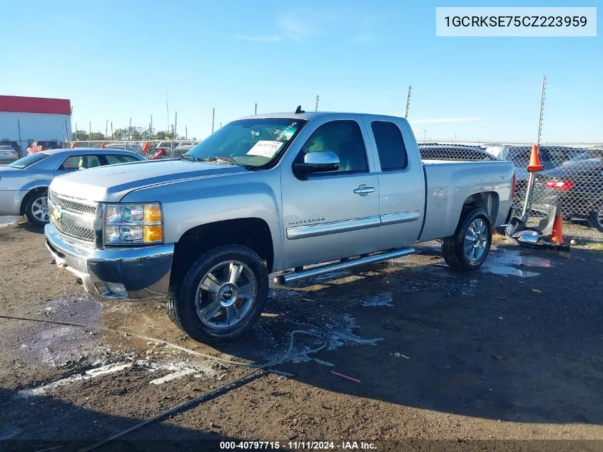 2012 Chevrolet Silverado 1500 Lt VIN: 1GCRKSE75CZ223959 Lot: 40797715