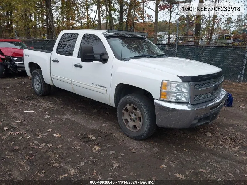 2012 Chevrolet Silverado 1500 Lt VIN: 1GCPKSE77CF233918 Lot: 40838645