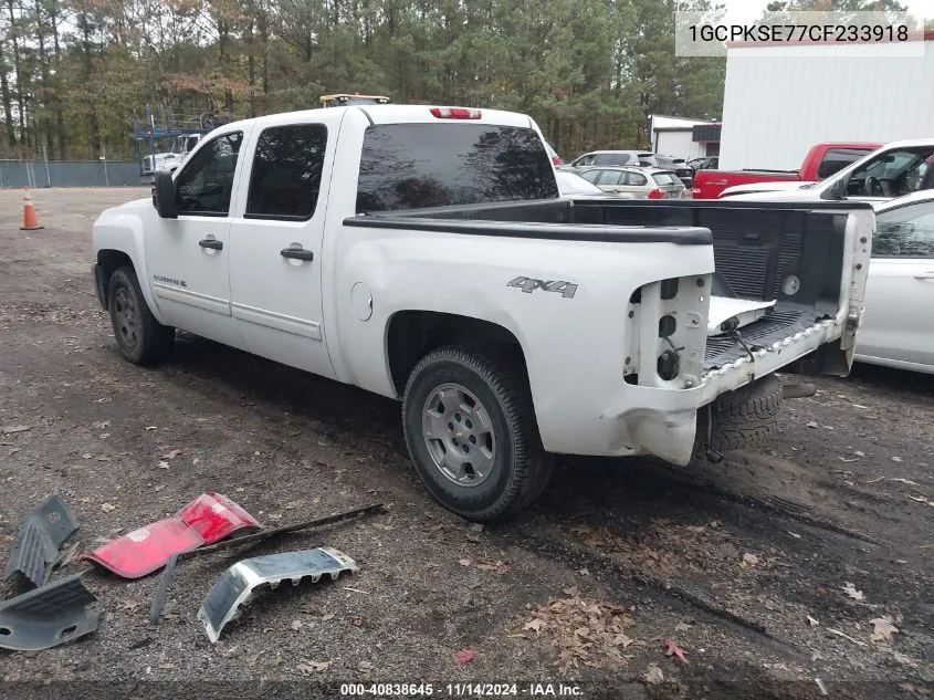 2012 Chevrolet Silverado 1500 Lt VIN: 1GCPKSE77CF233918 Lot: 40838645