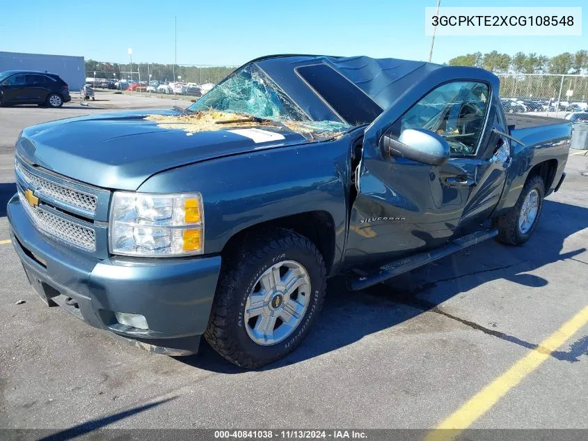 3GCPKTE2XCG108548 2012 Chevrolet Silverado 1500 Ltz