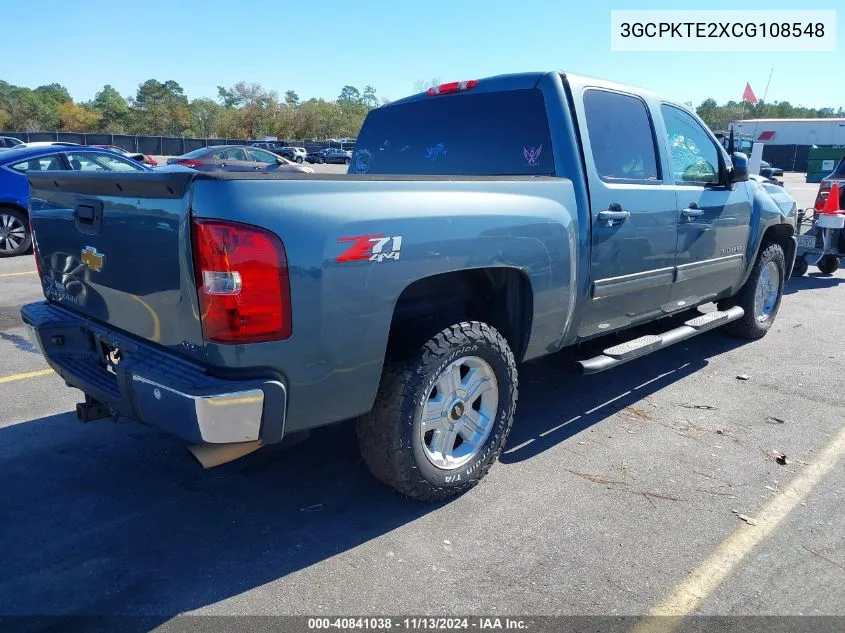 3GCPKTE2XCG108548 2012 Chevrolet Silverado 1500 Ltz