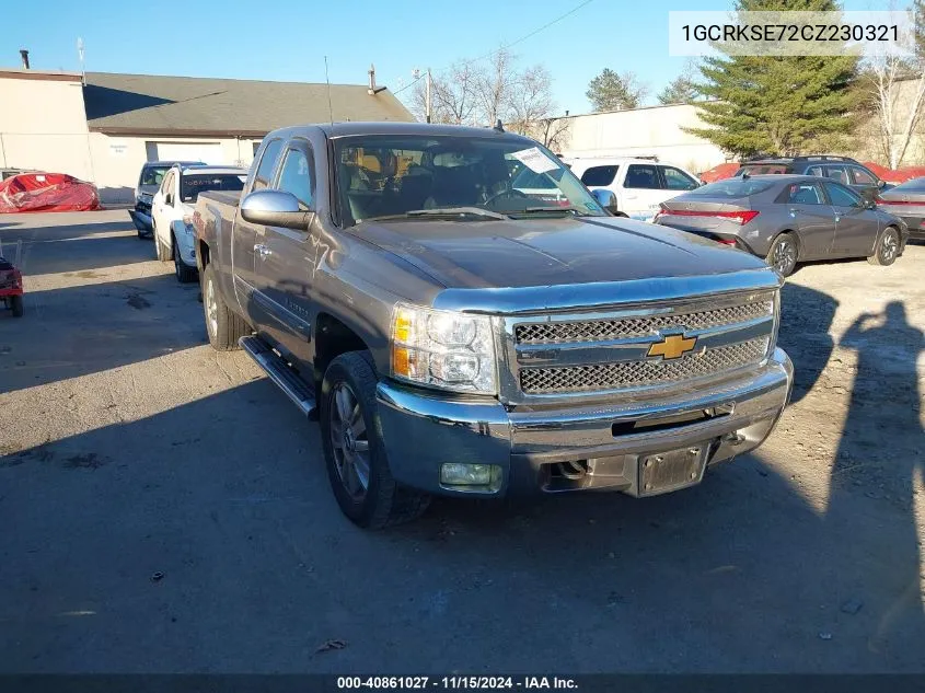 2012 Chevrolet Silverado 1500 Lt VIN: 1GCRKSE72CZ230321 Lot: 40861027