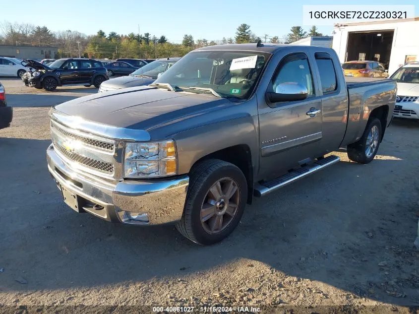 2012 Chevrolet Silverado 1500 Lt VIN: 1GCRKSE72CZ230321 Lot: 40861027