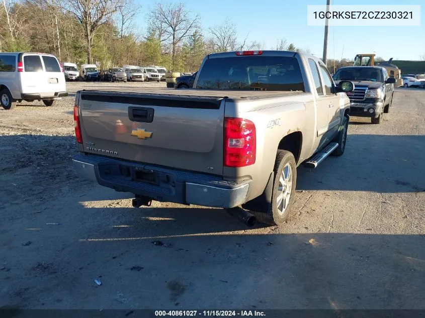 2012 Chevrolet Silverado 1500 Lt VIN: 1GCRKSE72CZ230321 Lot: 40861027