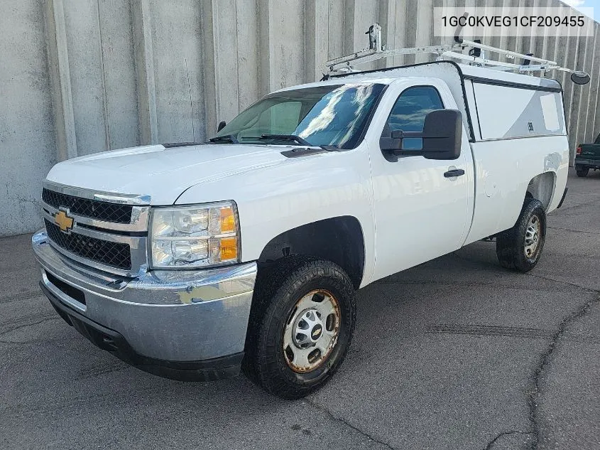 2012 Chevrolet Silverado 2500Hd Work Truck VIN: 1GC0KVEG1CF209455 Lot: 40871057